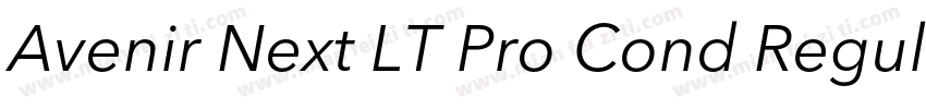 Avenir Next LT Pro Cond Regular字体转换